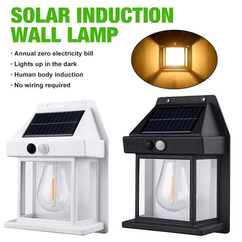 "Solar Wall Light with Sensor for Outdoor Garden & Home – Waterproof LED Lantern Style Lamp (Pack of 2)"