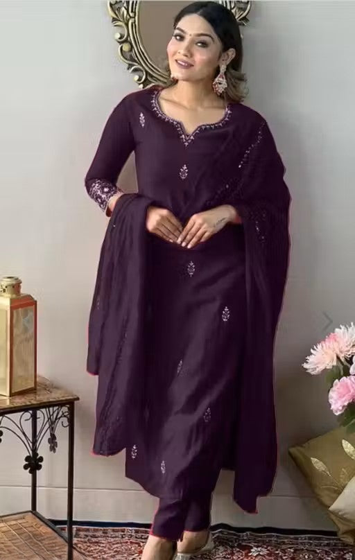 Designer Kurti pant with duppata for women