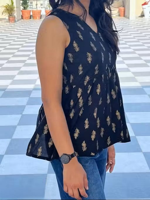 BLACK WOMAN KURTI TOP