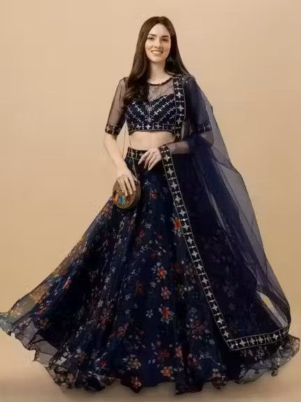 FULPARI Embroidered Semi Stitched Lehenga Choli