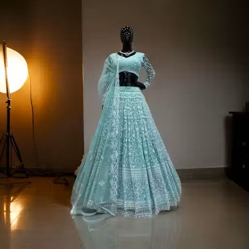 Traditional Sequence Work Lehenga choli with dupatta