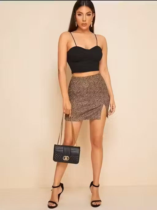 Mini Black Pencil Bodycon New Trendy Skirt For Woman