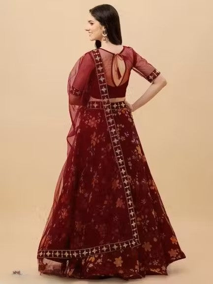 FULPARI Embroidered Semi Stitched Lehenga Choli