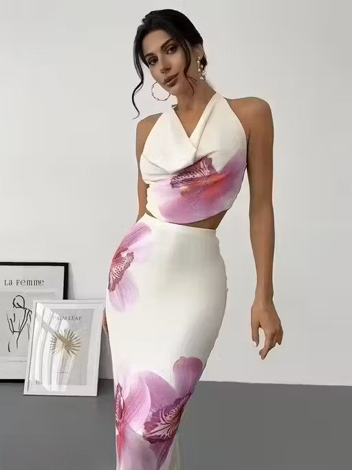 Floral Maxi Skirt Set