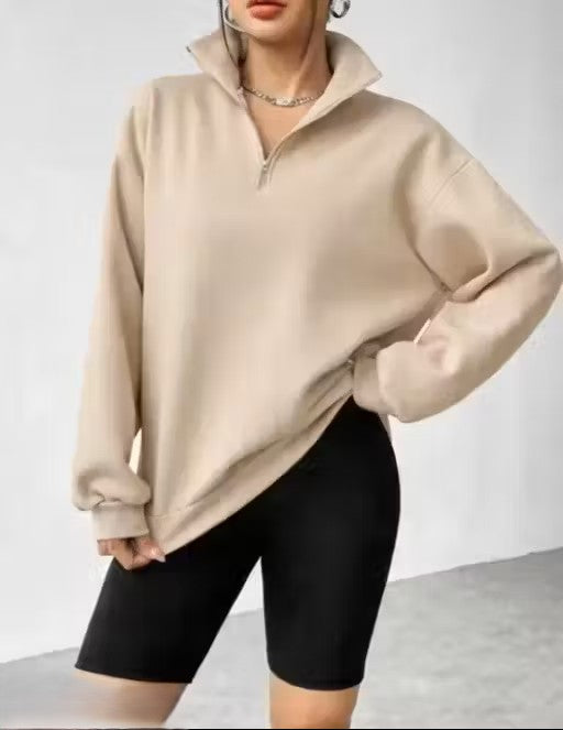 Mild winter wear Zipper sweatshirt