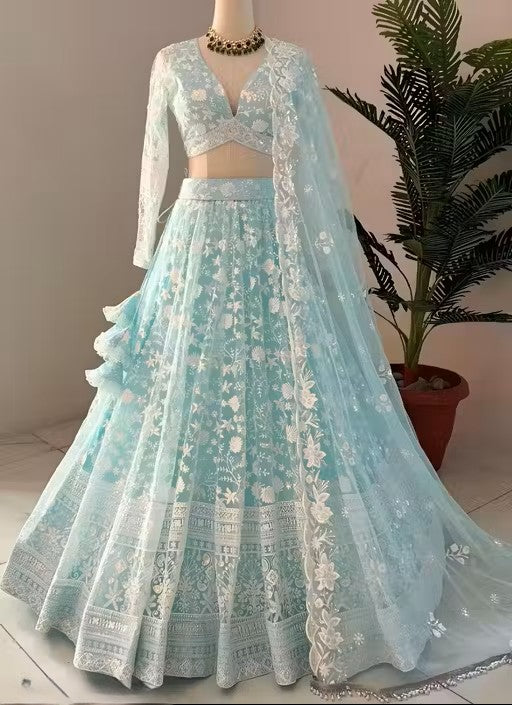 Traditional Sequence Work Lehenga choli with dupatta