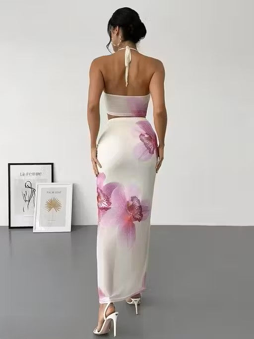 Floral Maxi Skirt Set