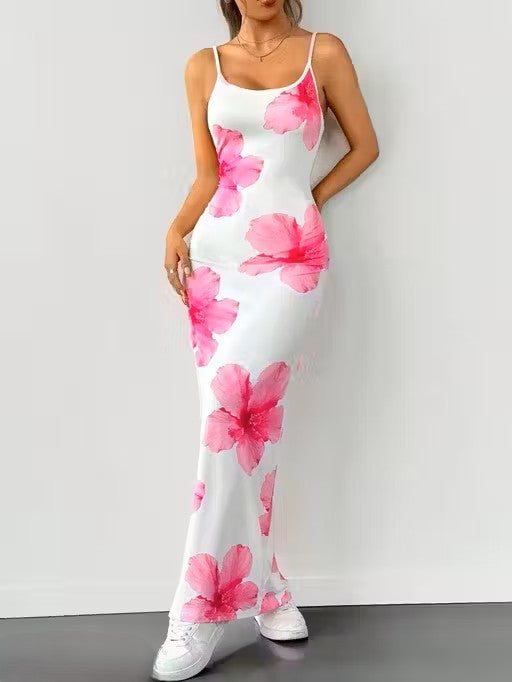 Trendy White Bodycon Maxi Dress