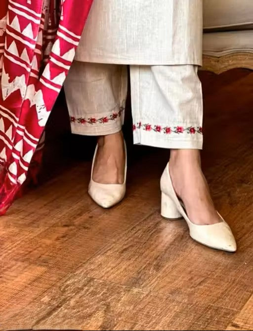 women ethenic cotton kurta and pant set