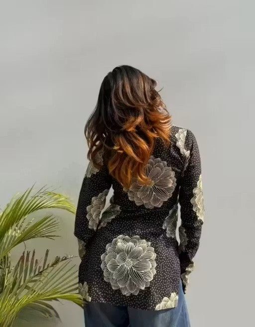 Women's Rayon printed short kurti