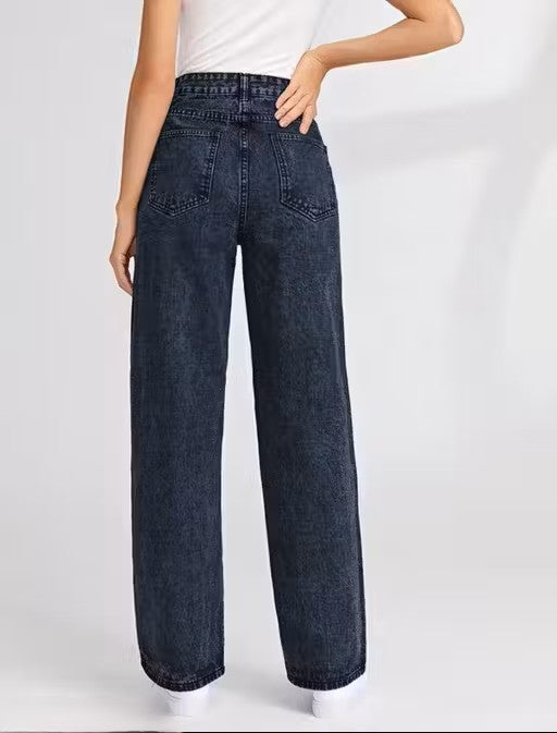 stylish straight fit jeans