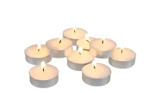 Tea Light Candle Pack of 40 Multi Colour 100% Organic Wax.