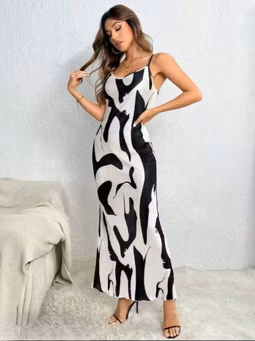 Graphic Print Cami Dress