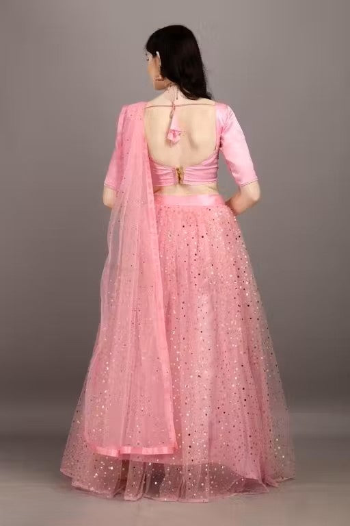 Self Design Semi Stitched Lehenga Choli
