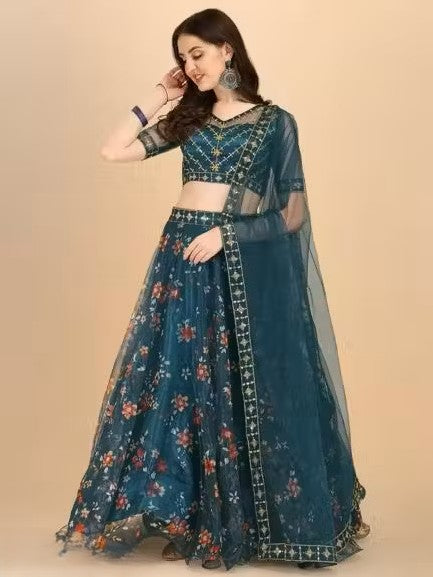FULPARI Embroidered Semi Stitched Lehenga Choli