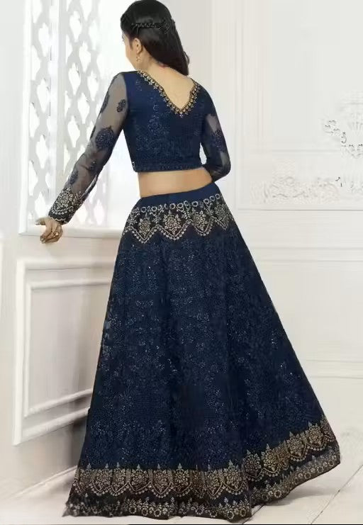 Designer Embroidered Lehenga Choli with Dupatta for Women