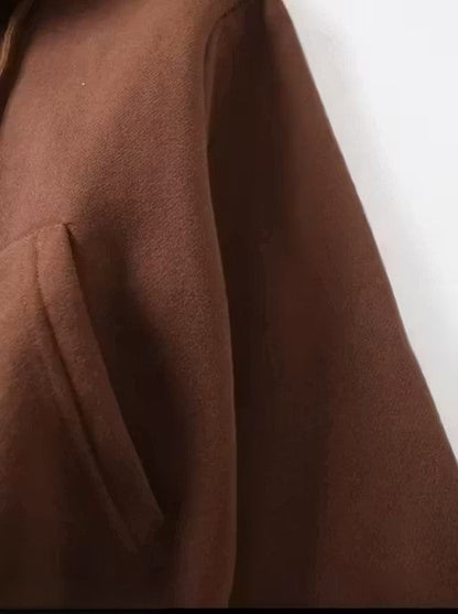 Women Full Sleeve Solid Hooded Sweatshirt