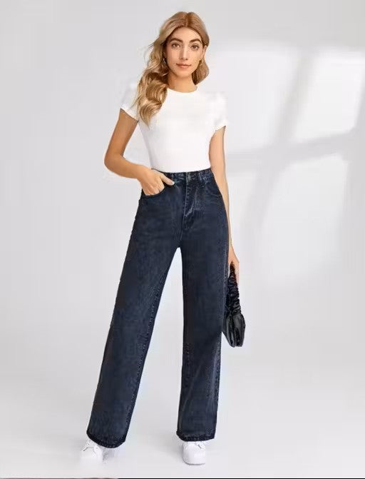 stylish straight fit jeans