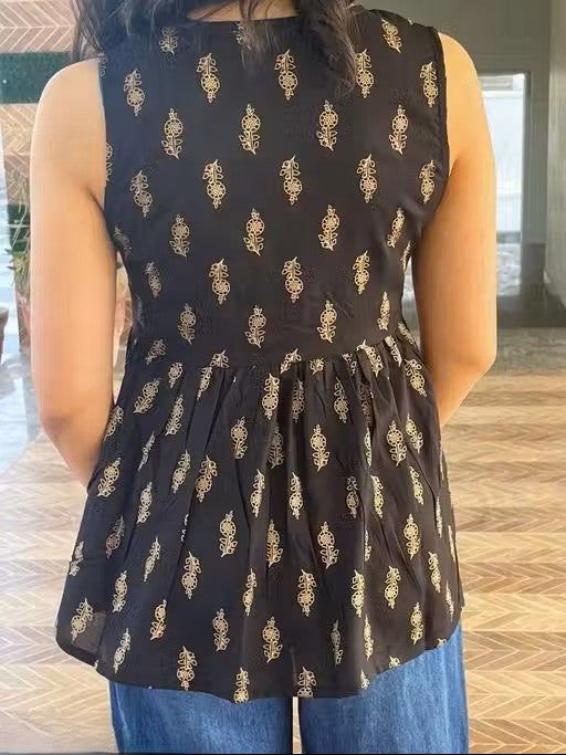 BLACK WOMAN KURTI TOP