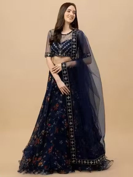 FULPARI Embroidered Semi Stitched Lehenga Choli